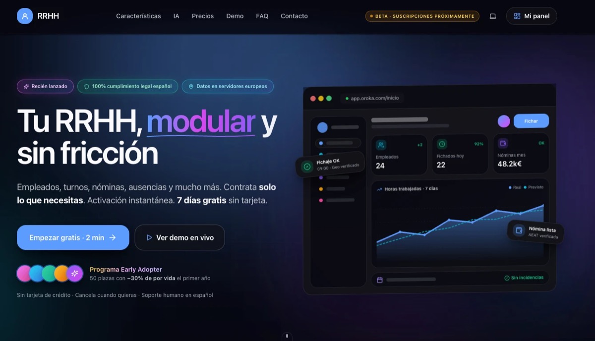 RRHH Suite — plataforma de recursos humanos modular